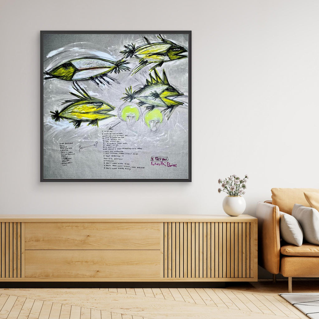 I MISS YOU. Limited Print on Canvas. Limited High JetPrint on Canvas.