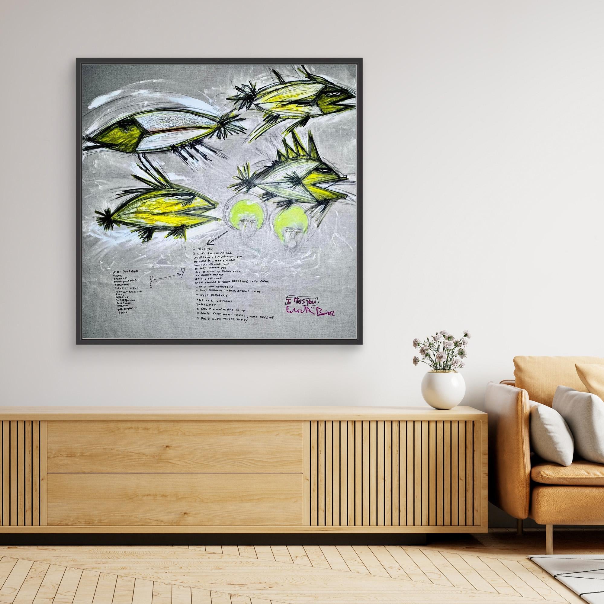 I MISS YOU. Limited Print on Canvas. Limited High JetPrint on Canvas.