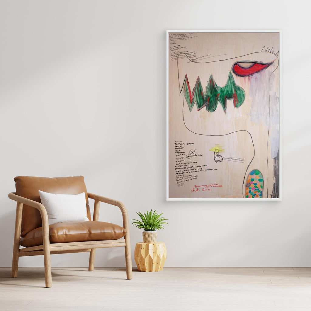 PSYCHOPOMPE PRET A TRANSFERER. Limited High JetPrint on Canvas.