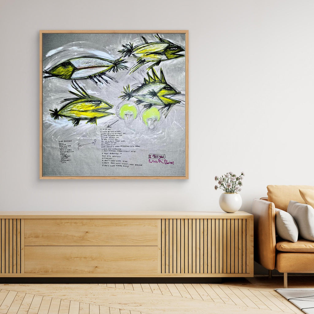 I MISS YOU. Limited Print on Canvas. Limited High JetPrint on Canvas.