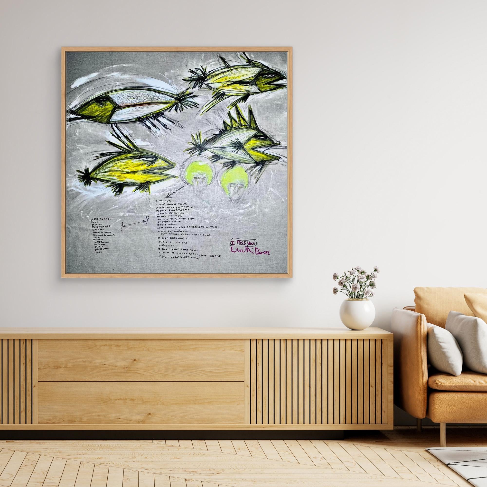 I MISS YOU. Limited Print on Canvas. Limited High JetPrint on Canvas.