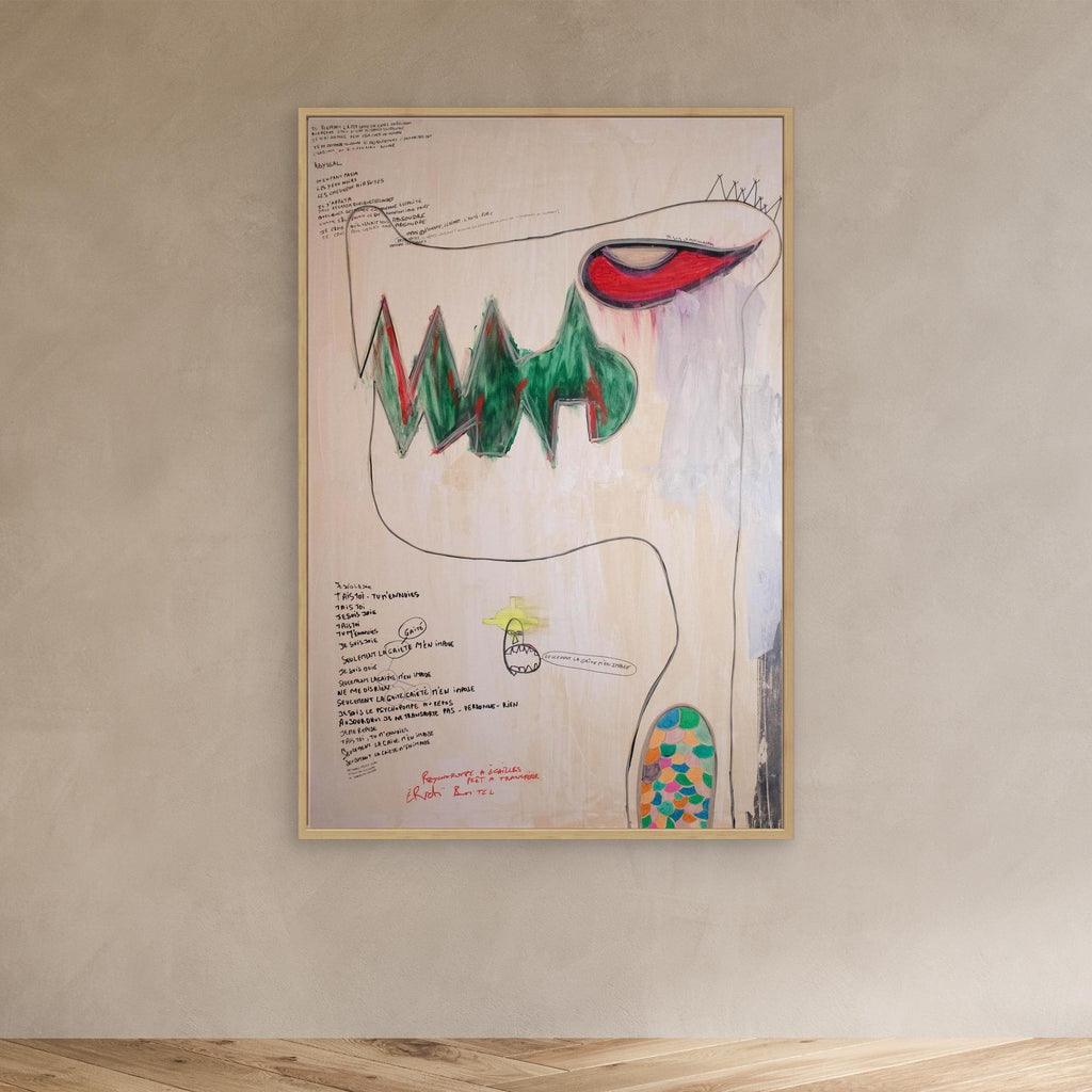 PSYCHOPOMPE PRET A TRANSFERER. Limited High JetPrint on Canvas.