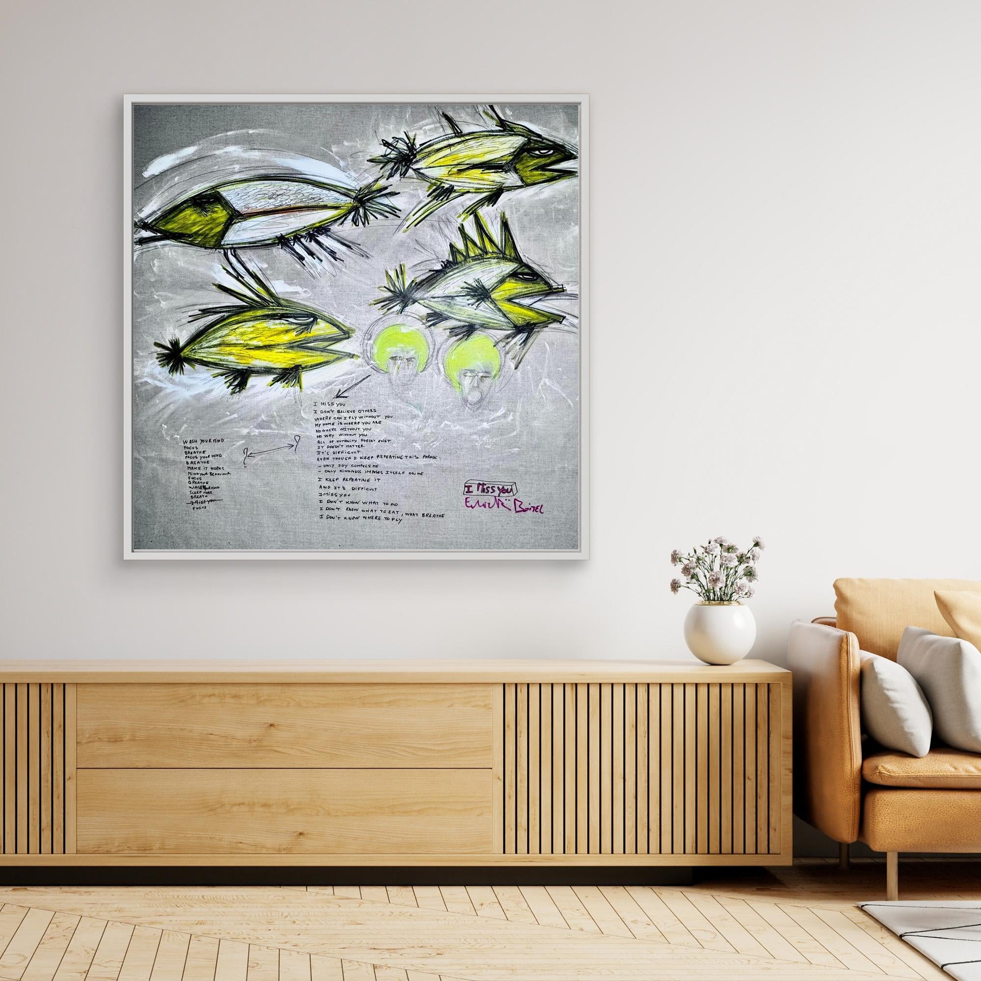 I MISS YOU. Limited Print on Canvas. Limited High JetPrint on Canvas.