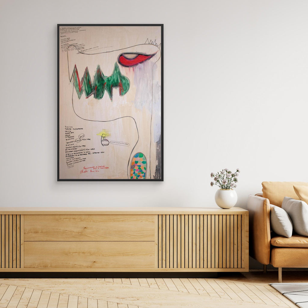 PSYCHOPOMPE PRET A TRANSFERER. Limited High JetPrint on Canvas.