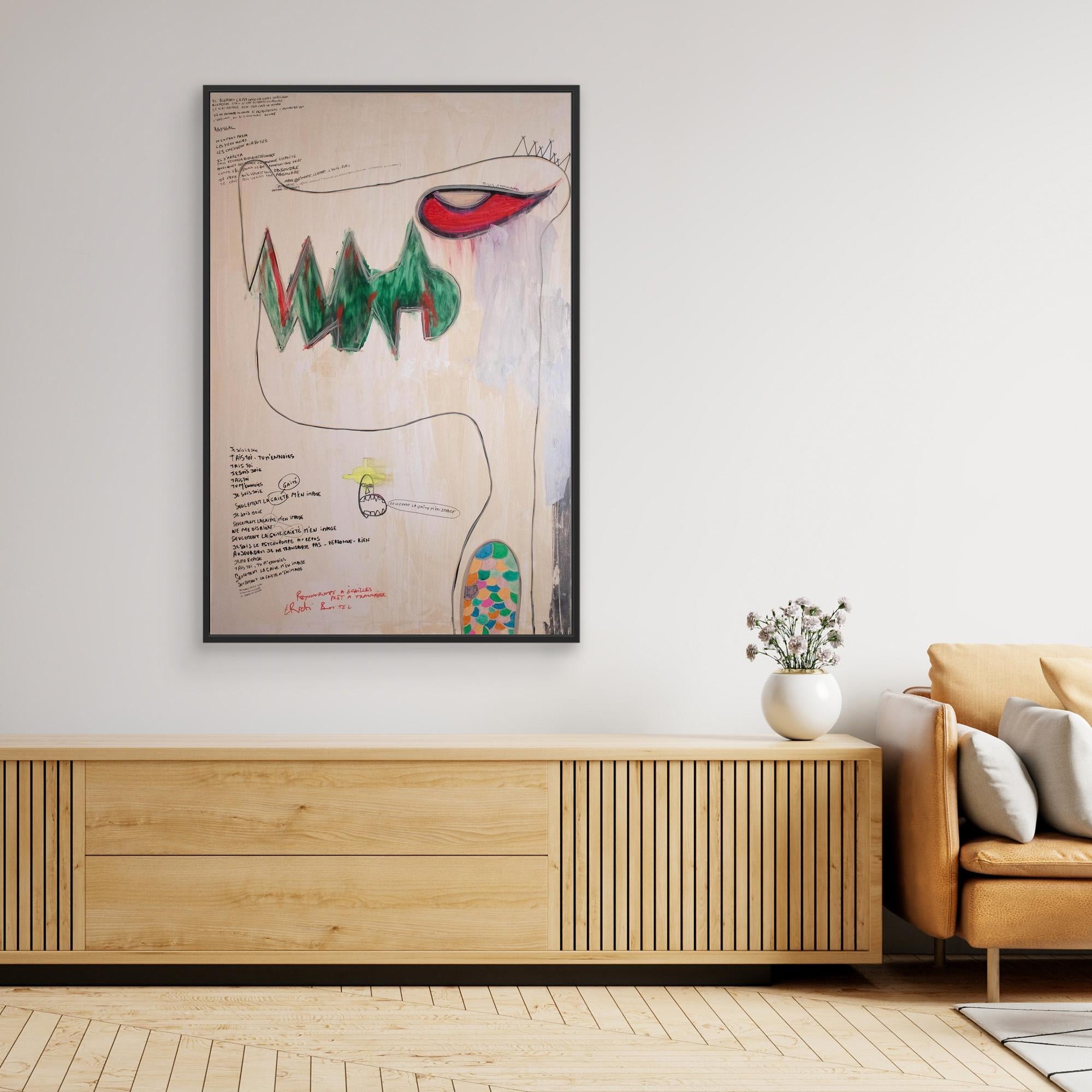 PSYCHOPOMPE PRET A TRANSFERER. Limited High JetPrint on Canvas.