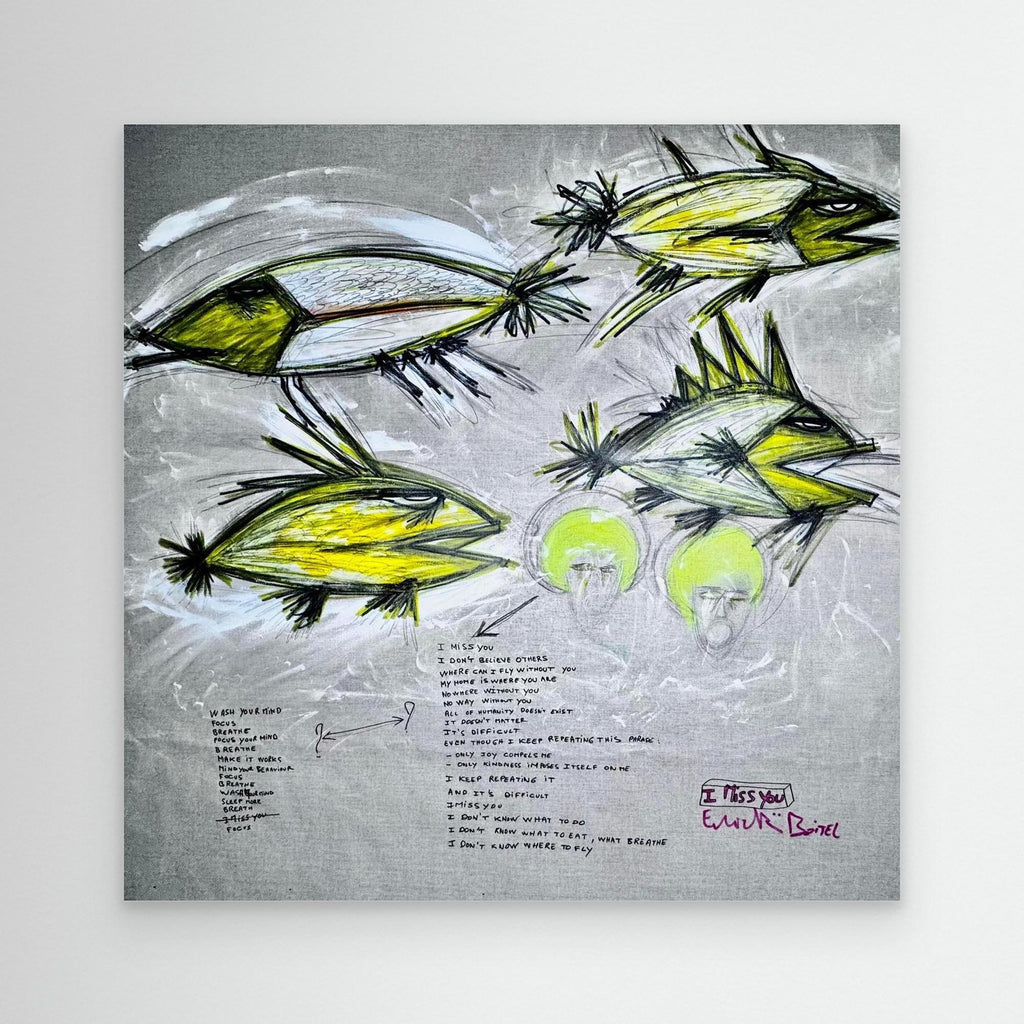 I MISS YOU. Limited Print on Canvas. Limited High JetPrint on Canvas.