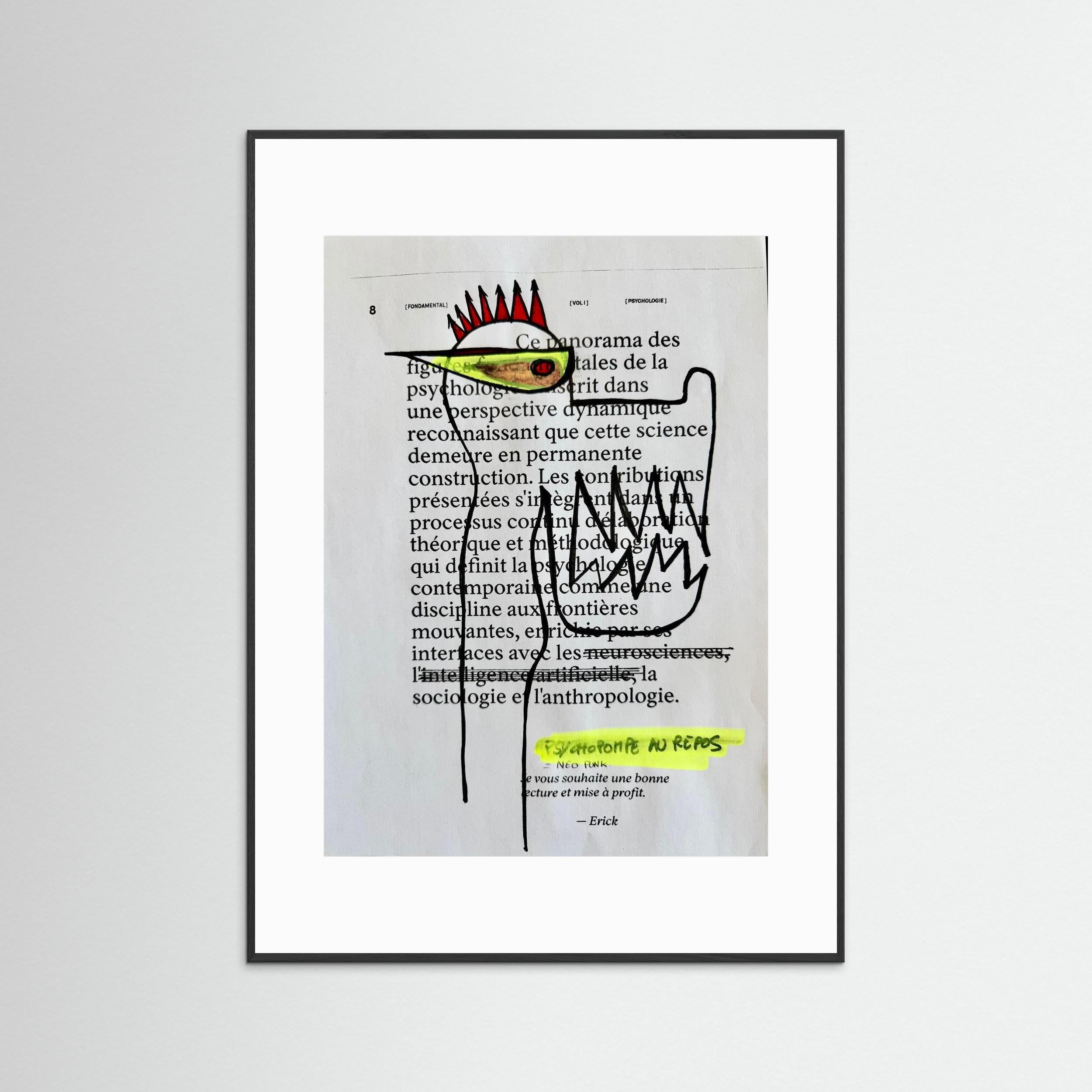 PSYCHOPOMPE AU REPOS. Limited Edition. Print on Fine Art Paper.